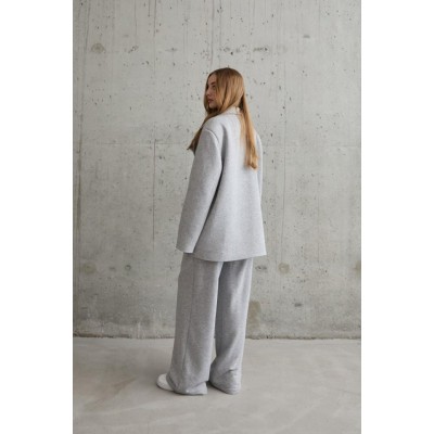 Gri 3-İplik Comfort Ceket Ve Pantolon Takım Gri 3-İplik Comfort Ceket Ve Pantolon Takım