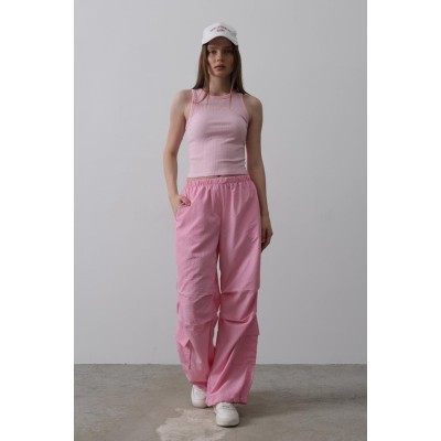 Paraşüt Cargo Pantolon - Pembe Paraşüt Cargo Pantolon - Pembe