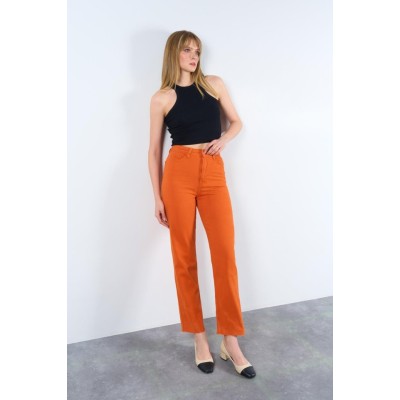 Strong Düz Pantolon - Oranj Strong Düz Pantolon - Oranj