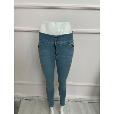 Yüksek Bel Likralı Jean Pantolon 90 Cm Yüksek Bel Likralı Jean Pantolon 90 Cm