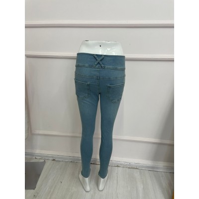 Yüksek Bel Likralı Jean Pantolon 90 Cm Yüksek Bel Likralı Jean Pantolon 90 Cm
