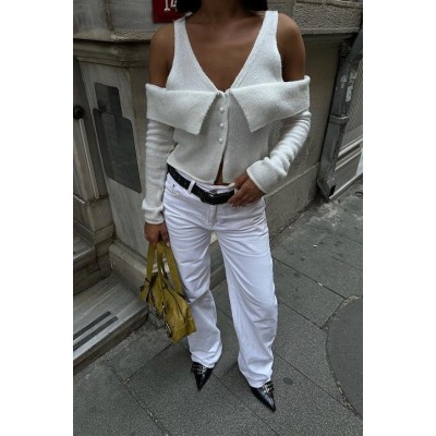 Cynthia Cut Out Triko Hırka 5116-23 Cynthia Cut Out Triko Hırka 5116-23
