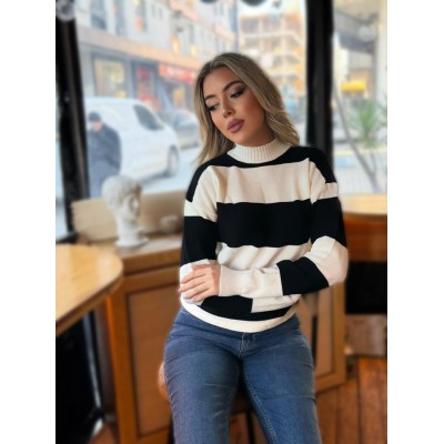 Kadın Uzun Kollu Balıkçı Yaka Triko Bluz Kadın Uzun Kollu Balıkçı Yaka Triko Bluz
