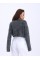 43191 TRİKO CROP KAZAK-SİYAH 43191 TRİKO CROP KAZAK-SİYAH