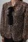Fiyonk Detaylı Leopar Bluz - Leopar