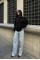 Gümüş Taşlı Sweatshirt 8052 Gümüş Taşlı Sweatshirt 8052