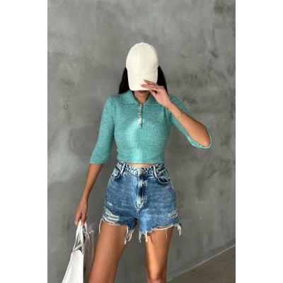 LorisBağlamalı Crop Triko 1062-02 LorisBağlamalı Crop Triko 1062-02