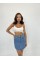 6479 DENİM TRIANGLE SKIRT-MAVİ 6479 DENİM TRIANGLE SKIRT-MAVİ