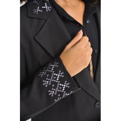 Leomie Nakışlı Blazer Ceket 6106 Leomie Nakışlı Blazer Ceket 6106