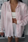 SİMLİ ÇİZGİLİ VUAL GÖMLEK - Pembe SİMLİ ÇİZGİLİ VUAL GÖMLEK - Pembe