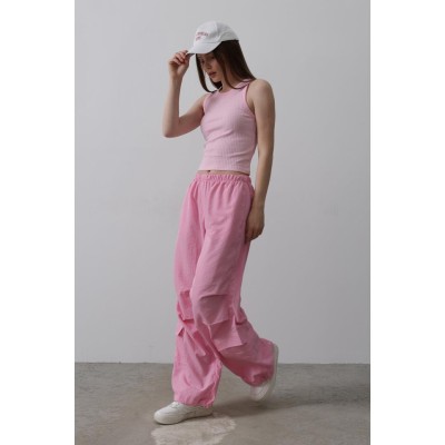 Paraşüt Cargo Pantolon - Pembe Paraşüt Cargo Pantolon - Pembe