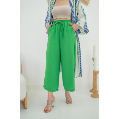 Yeşil Keten Pantolon Yeşil Keten Pantolon