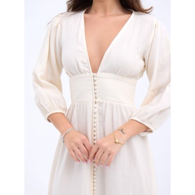 7096 ELBİSE-KREM 7096 ELBİSE-KREM