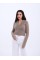 42531 TRİKO SİMLİ YAKALI CROP-KAHVE 42531 TRİKO SİMLİ YAKALI CROP-KAHVE