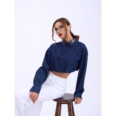 6603 KOT BLUZ-MAVİ 6603 KOT BLUZ-MAVİ
