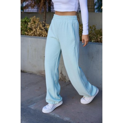 Düz Lastikli Eşofman - Mint Yeşili Düz Lastikli Eşofman - Mint Yeşili