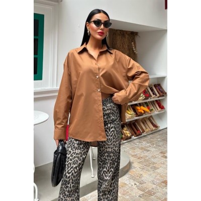Klasik Oversize Poplin Gömlek 3421 Klasik Oversize Poplin Gömlek 3421