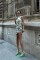Marilyn Desenli Büzgülü Elbise 2514-13 Marilyn Desenli Büzgülü Elbise 2514-13