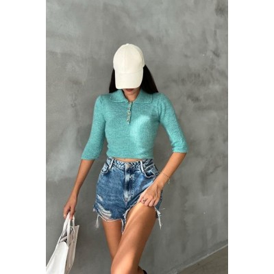 LorisBağlamalı Crop Triko 1062-02 LorisBağlamalı Crop Triko 1062-02
