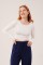 Ters Dikişli Basic Beyaz Body Bluz Ters Dikişli Basic Beyaz Body Bluz