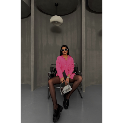 BOYFRİEND GÖMLEK MODAL KUMAŞ OVERSİZE - Pembe BOYFRİEND GÖMLEK MODAL KUMAŞ OVERSİZE - Pembe