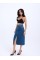 6471 DENİM MIDI SLIT SKIRT-KOYU MAVİ 6471 DENİM MIDI SLIT SKIRT-KOYU MAVİ