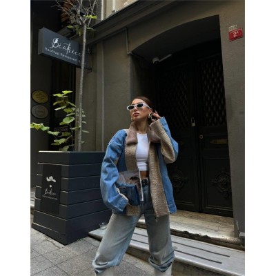 CHANEL GARNİLİ KOT MONT - Bej CHANEL GARNİLİ KOT MONT - Bej