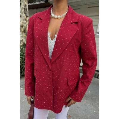 Taş Detaylı Premium Blazer Ceket 6122 Taş Detaylı Premium Blazer Ceket 6122