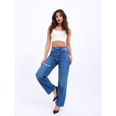 6491 DENİM WIDE LEG-MAVİ 6491 DENİM WIDE LEG-MAVİ
