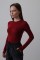 Uzun Kol Crop Top - Bordo Uzun Kol Crop Top - Bordo