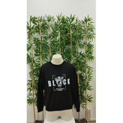 Erkek Uzun Kollu Bisiklet Yaka Black Logolu Iki Iplik Bluz Erkek Uzun Kollu Bisiklet Yaka Black Logolu Iki Iplik Bluz
