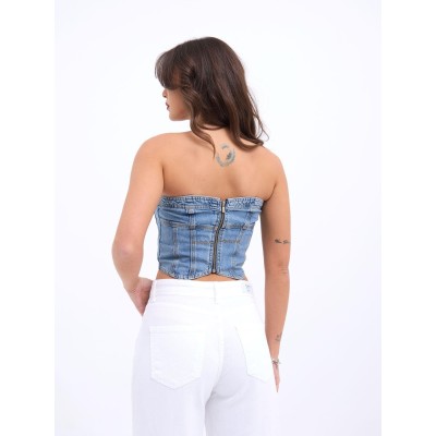 6878 KOT CROP-MAVİ 6878 KOT CROP-MAVİ