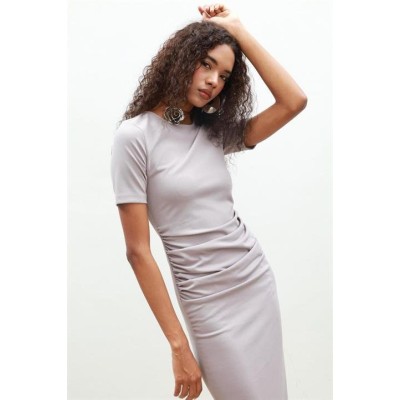 Fancy Büzgülü Midi Elbise 2695-8 Fancy Büzgülü Midi Elbise 2695-8