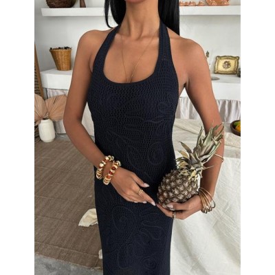 Suzene Nakışlı Astarlı Triko Elbise 2873 Suzene Nakışlı Astarlı Triko Elbise 2873