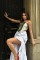 Audrey Fıfrlı Yırtmaç Detay Etek 4037 Audrey Fıfrlı Yırtmaç Detay Etek 4037