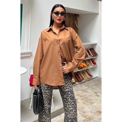 Klasik Oversize Poplin Gömlek 3421 Klasik Oversize Poplin Gömlek 3421