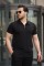 Erkek Yakalı Fermuarlı T-shirt Pantolon Ikili Rahat Takım