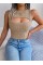 Kadın Askılı Bisiklet Yaka Güpüs Dekolteli Triko Crop Bluz Kadın Askılı Bisiklet Yaka Güpüs Dekolteli Triko Crop Bluz