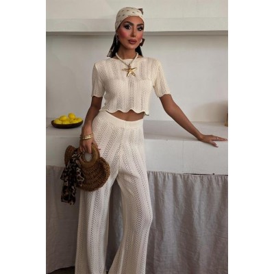 Triko Bluz Pantolon İkili Takım 10084-025 Triko Bluz Pantolon İkili Takım 10084-025