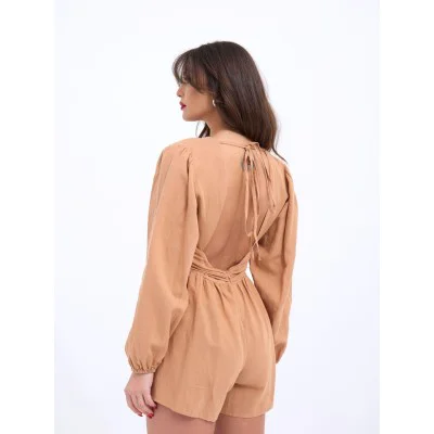 6528 TULUM ELBİSE-CAMEL 6528 TULUM ELBİSE-CAMEL