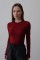 Uzun Kol Crop Top - Bordo Uzun Kol Crop Top - Bordo