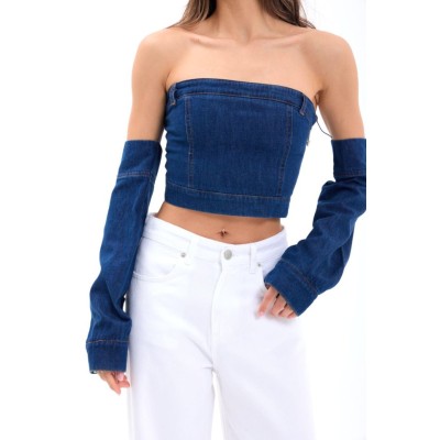7357 KOT CROP-MAVİ 7357 KOT CROP-MAVİ