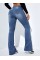 Kadın Yüksek Bel Cepli İspanyol Paçalı Kot Jeans Pantolon Kadın Yüksek Bel Cepli İspanyol Paçalı Kot Jeans Pantolon