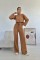 Camel Fitilli Bluz Ve Pantolon Takım Camel Fitilli Bluz Ve Pantolon Takım