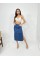 6900 SLIPPED MIDI SKIRT-MAVİ 6900 SLIPPED MIDI SKIRT-MAVİ