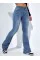Kadın Yüksek Bel Cepli İspanyol Paçalı Kot Jeans Pantolon Kadın Yüksek Bel Cepli İspanyol Paçalı Kot Jeans Pantolon