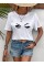 Kadın Kısa Kollu Bisiklet Yaka Göz Baskılı Süprem T-shirt Kadın Kısa Kollu Bisiklet Yaka Göz Baskılı Süprem T-shirt