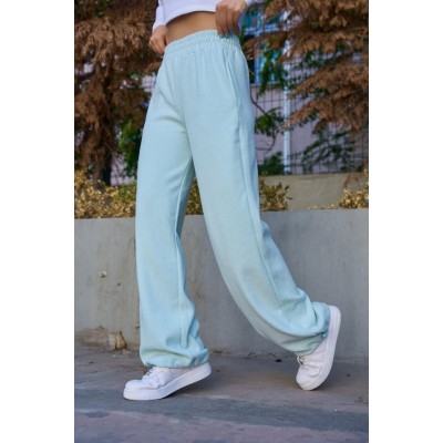 Düz Lastikli Eşofman - Mint Yeşili Düz Lastikli Eşofman - Mint Yeşili
