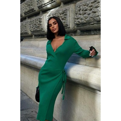 Austeja Fitilli Midi Elbise 2506-01 Austeja Fitilli Midi Elbise 2506-01