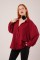 Basic Oversize Bordo Gömlek Basic Oversize Bordo Gömlek